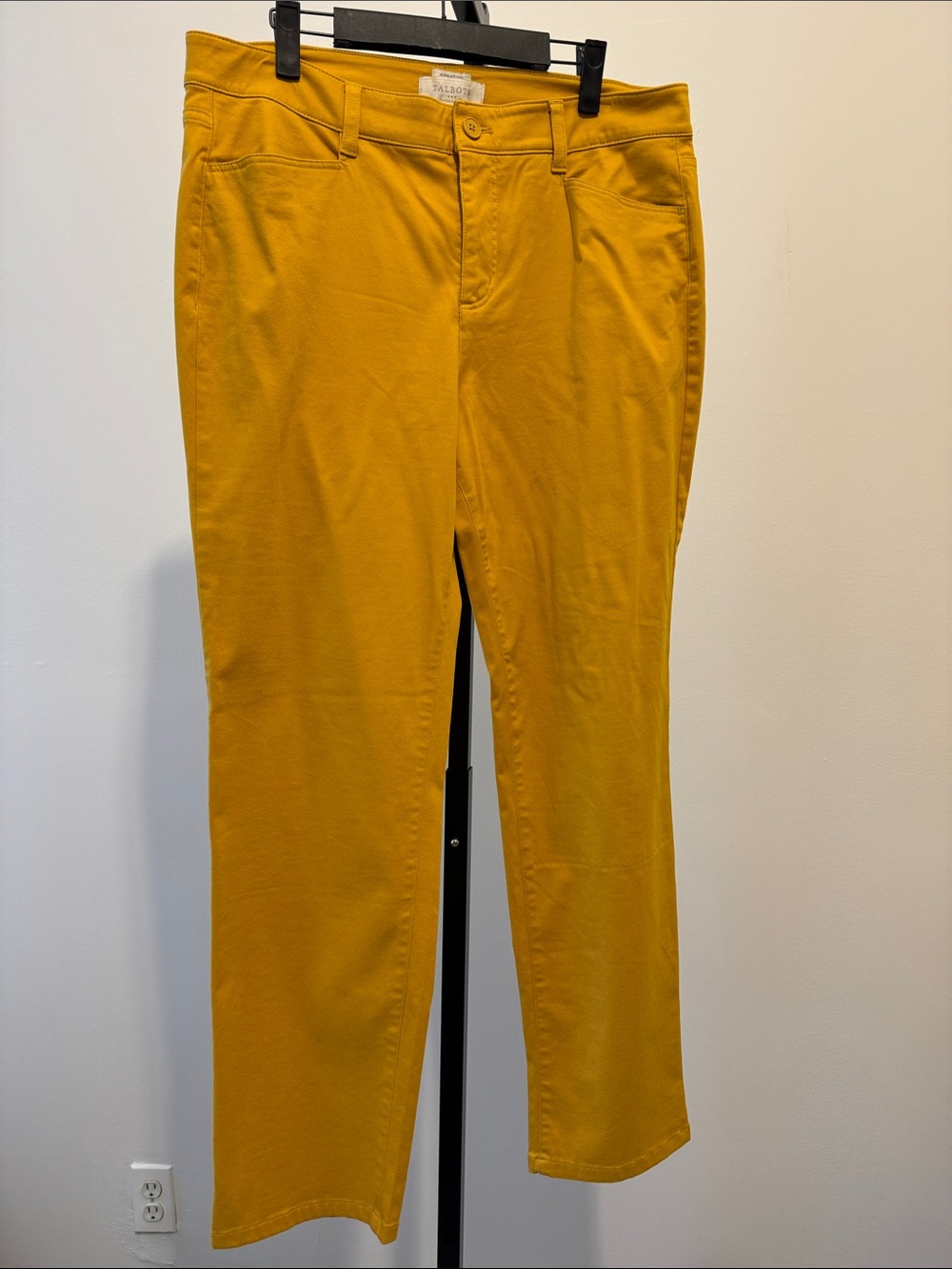 Talbots Women's Mustard Yellow Chino Pants